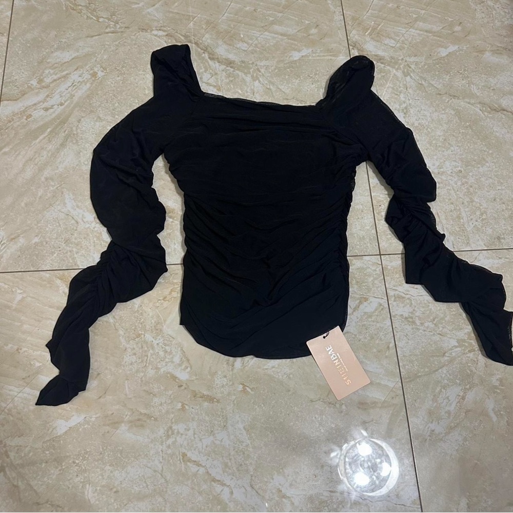 Black Long Sleeve Top